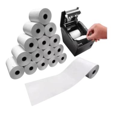Imagem de Bobina Térmica 80x40 Caixa Com 30 unidades Branca Para Cupons Fiscal e