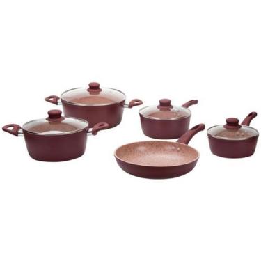 Imagem de Jogo de Panelas Casambiente Revestimento Cerâmico - de Alumínio Magent