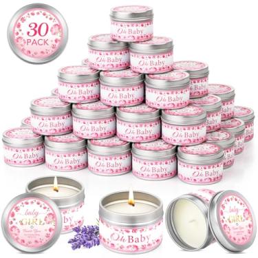 Imagem de VISCOO Pacote com 30 lembrancinhas de festa de chá de bebê, velas perfumadas de lavanda, lembrancinhas de chá de bebê para convidados, decoração de festa revelada de gênero para meninas e meninos (34