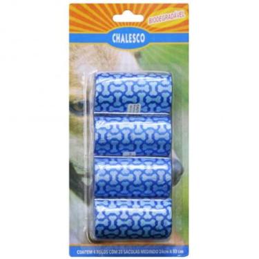 Imagem de Refil de Saquinhos Sacola Cata caca Chalesco com 4 rolinhos - Refil Sa