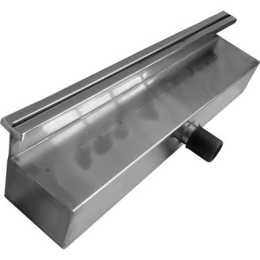 Imagem de Cascata De Parede Aço Inox Embutir 80cm Parede Engate Rápido - LD VEND