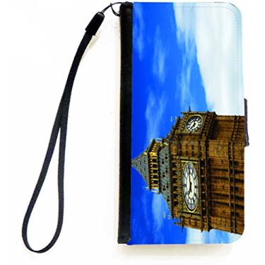 Imagem de Rikki Knight Capa carteira flip Big Ben Blue Skies com aba magnética para Apple iPhone 5c