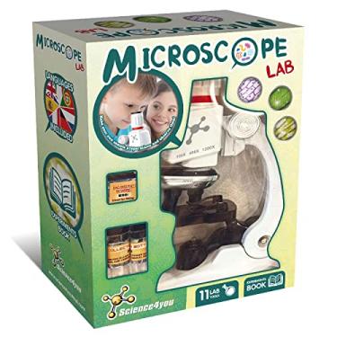 Imagem de Science4you Microscópio Lab: Microscópio para crianças livro de experiências 11 ferramentas de laboratório, brinquedo e presente para crianças 6 7 8 9 10 11 12 anos, 3574