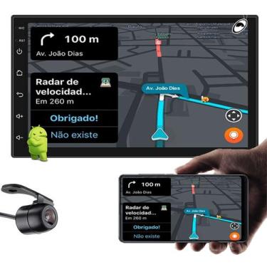 Imagem de Multimídia 2 Din 7" Polegadas H-Tech HT-7210CA Android + Câmera de Ré