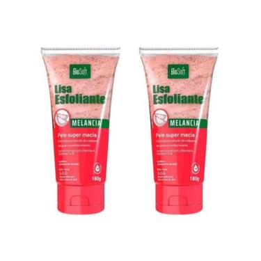 Imagem de Creme Esfoliante Soft Hair 180G Biosoft Melancia - Kit C/2Un