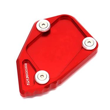 Imagem de Acc-Creativity Suporte de pé de motocicleta com ampliador lateral para placa de extensão compatível com BMW R1200GS ADVENTURE 2008-2012 (vermelho)