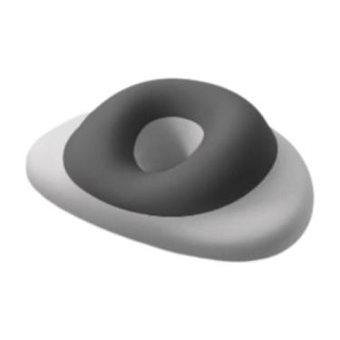 Imagem de YWJLQH Travesseiro para dormir com a face voltada para baixo, respirável, ergonômico, apoio de cabeça, almofada de apoio para o pescoço, almofadas de, Cinza