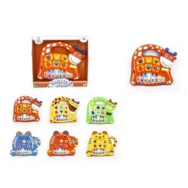 Imagem de Teclado Baby Animais Luz E Som Gato - Wellmix