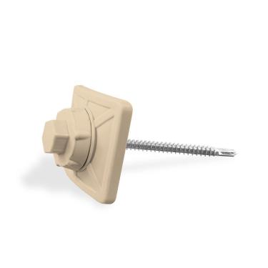 Imagem de Kit Fixação Para Telha Pvc Com Parafuso 10 Unidades Lux Telhas Marfim