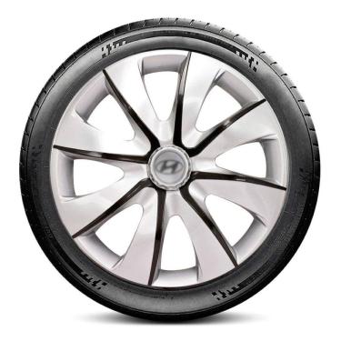 Imagem de Calota 4403 Hyundai Aro 14 Prata Grafite Prime Escolha carro
