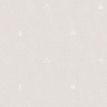 Imagem de Papel De Parede Lullaby Marinheiro Bege 2263 - Rolo 10m X 0,53m