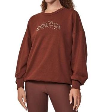 Imagem de Moletom Colcci Marrom Escuro Feminino-Feminino