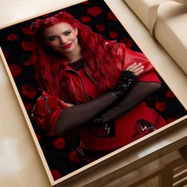 Imagem de Pôster De Filme Vermelho D-descendentes, Adesivo Autoadesivo À Prova D