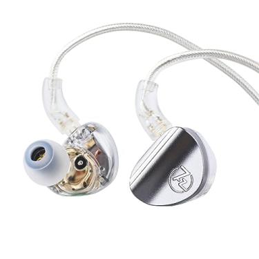 Imagem de Linsoul 7HZ SONUS 1DD+1BA Dual Driver in Ear Monitor, HiFi intra-auricular IEM, com cabo OCC destacável de alta qualidade banhado a prata, cavidade traseira de alumínio para audiófilos, fones de