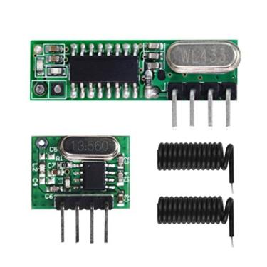 Imagem de QIACHIP Kit Receptor Super-Heteródino Wl101 E Transmissor Wl102, Módulo Sem Fio Rf De 433 Mhz Com Antena Para Arduino Uno, Kits Faça Você Mesmo