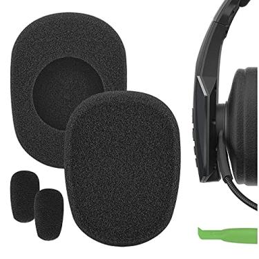 Imagem de GEEKRIA Conjunto De Almofadas Auriculares Espuma Comfort E Protetor Ouvido Com Microfone, Compatível Fones Blueparrott B450-Xt (Preto)