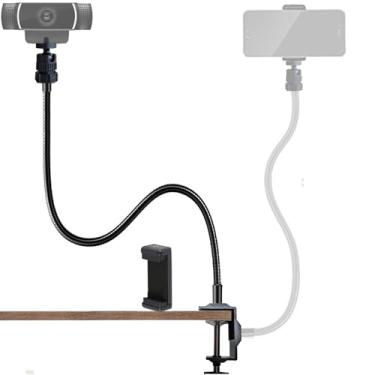 Imagem de Etubby Suporte Para Webcam Atualizado, Celular, Pescoço De Ganso Ajustável 27" Com Braçadeira Câmera Mesa, Todos Os Celulares, Logitech C925E C922 C930E C930 C920 C615, Etc. (Rosca 1/4")