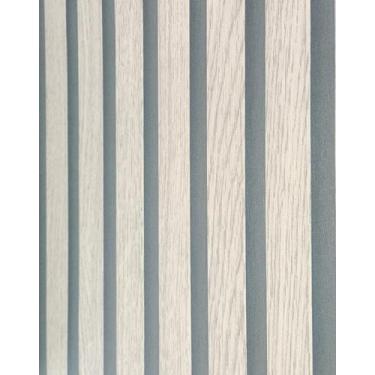 Imagem de Papel de parede vinilico estilo ripado marfim - UNIQUE5067 - Edantex