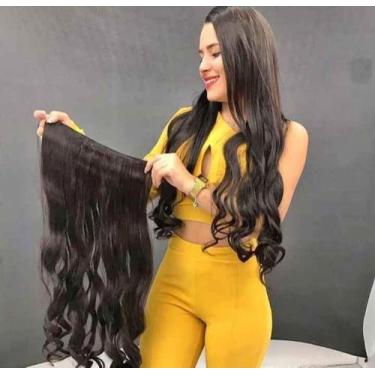 Imagem de Aplique tic tac cabelo orgânico - Brasileiro , loiro claro