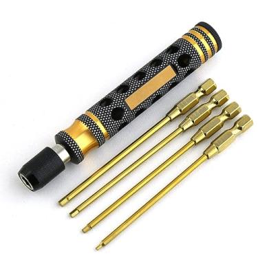 Imagem de CIADAZ Chave de fenda hexagonal chave sextavada 1,5 2,0 2,5 3,0 mm Chave Allen de troca rápida Caixa de substituição para carro de controle remoto rastreador modelo de barco SCX10