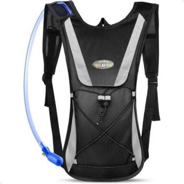 Imagem de Mochila Hidratação Bolsa 2L Para Água Ciclismo Cor Preto - Lorben