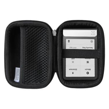 Imagem de Hermitshell Estojo rígido de viagem EVA compatível com carteira Ledger Flex/STAX BTC Bitcoin, capa protetora Ledger Secure E Ink Touchscreen Crypto Wallet (apenas capa) (preto)