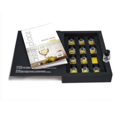 Imagem de TASTERPLACE Kit com 12 Aromas de Vinho para Sommeliers com Guia Explicativo em Inglês