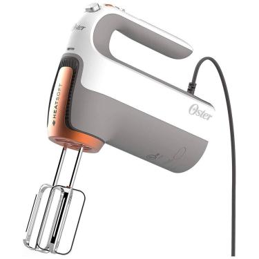 Imagem de Batedeira de Mão com 7 Velocidades com Acessórios, Aço Inoxidável, 270W, 110v, OSTER FPSTHMSNC WS, Branco