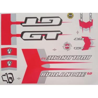 Imagem de Adesivos Colante Bikes GT AVALANCHE  1,0  VERMELHO - Amazonas