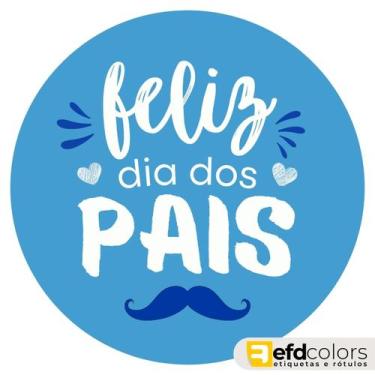 Imagem de Etiquetas Adesivo Dia Dos Pais 5cm - Kit C/100 - Efd Colors, 5