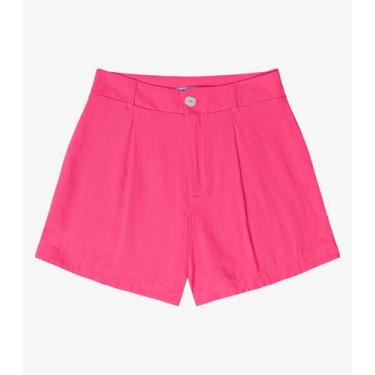 Imagem de Shorts Feminino Em Linho Endless Rosa, GG, Rosa
