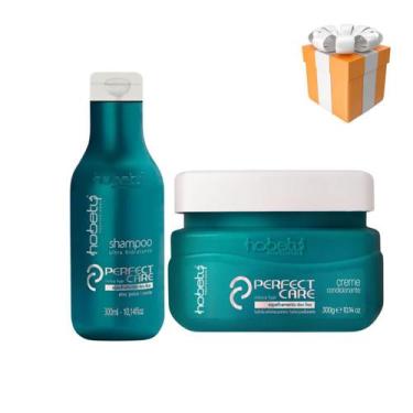 Imagem de Kit Perfect Care Hobety Shampoo 300ml+Máscara 300g - Hobety Profission