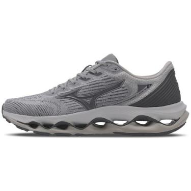 Imagem de Tênis de Corrida Masculino Mizuno Wave Legend 4, Cinza, 38