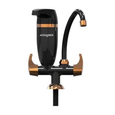 Imagem de Torneira Filtro 1/4 De Volta Preto Com Dourado Luxo,cozinha