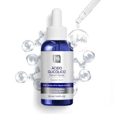 Imagem de Pili Ácido Glicólico Concentração 10% - Sérum Clareador, Suavizante E Esfoliante Para A Pele, Com Aha Reforço De Colágeno Renovação Celular, Frasco 1 Fl. Oz