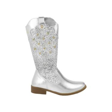 Imagem de Bota Infantil Feminina Klin Atena Com Glitter Cinza - 1950-Feminino