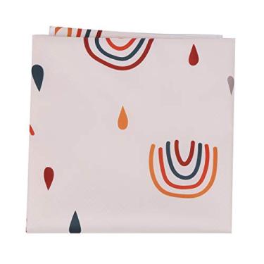 Imagem de Cadeira de jantar de bebê tapete impermeável não deslizamento de tamanho grande protetor de piso sob cadeira alta para criança infantil infantil área de jogo interno use fibra de