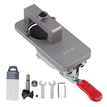 Imagem de Zaweliyo 35mm Kit de Gabarito de Dobradiça de Alumínio - Localizador de Dobradiça Oculta Calibrada CNC para Portas de Gabinete e Fabricação de Móveis (JL35A1)