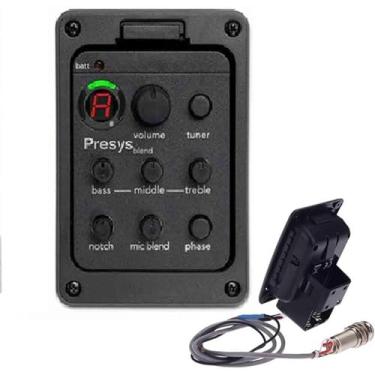 Imagem de Yuehuam Equalizador De Guitarra Acústica, Pré-Amplificador Integrado, Captador, Ferramenta Afinação Para Instrumento Musical