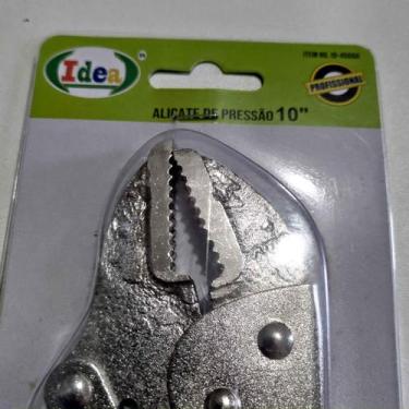 Imagem de Alicate de Pressão 10" - 25 cm. em Aço Bico Curvo ou Reto - Idea