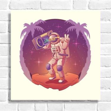 Imagem de Quadro Decorativo Astronauta - Arte Aqui, 30x30cm
