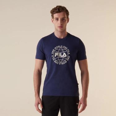 Imagem de Camisa Fila One World Letter Masculina-Masculino