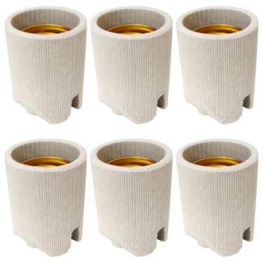 Imagem de Bocal Soquete De Porcelana Borne Embutido E27 06 Un - Kaztec