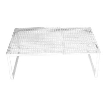 Imagem de Generic Prateleira expansível para armários, suporte para organização de, organizador de casa, prateleira ajustável para dormitório, guarda-roupa de, Branco 38 a 62cm