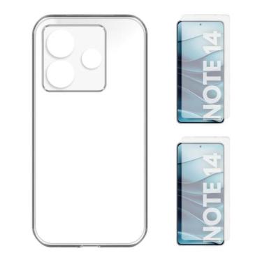 Imagem de Capa Capinha Silicone + 2 Películas Vidro Para Redmi Note 14 - Db