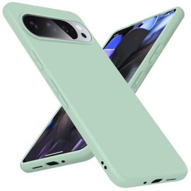 Imagem de Bastmei Capa projetada para Google Pixel 9 Pro XL, [silicone TPU flexível + interior macio] Capas de telefone minimalistas, proteção de câmera à prova de choque antiarranhões leve fosca para Pixel 9