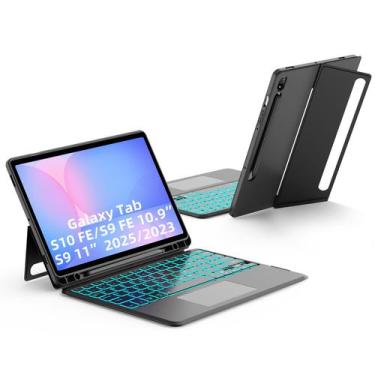 Imagem de Capa de teclado JUQITECH para Samsung Galaxy Tab S10 FE 10.9