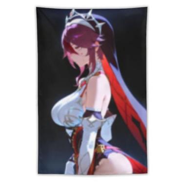 Imagem de LIEGBMEU Sexy Bikini Hot Anime Girl Tapeçaria 101.6 cm x 152.4 cm Interior Exterior Wall Quilt Art Decoração de Tapeçaria Caprichosa, AF100