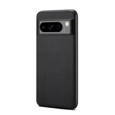 Imagem de HAOMRIYL Capa de couro para Google Pixel 10 Pro XL/10 PRO/10, capa de telefone leve e fina à prova de choque minimalista, capa protetora, preta, 10