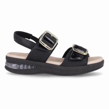 Imagem de Sandália SoftStep Anabela Médio Preto - PICCADILLY, 37